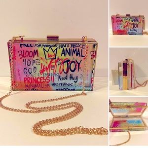 Graffiti Chain Shoulder Bag
